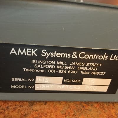 AMEK Light and Meters Power Supply Black for Angela Console, in very good condition! image 4