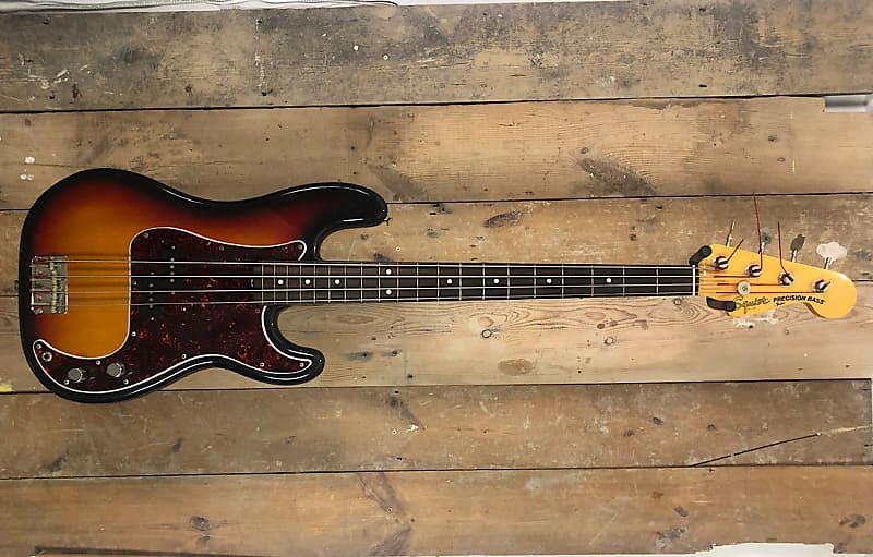 Squier by Fender JV Precision Bass guitar, made in Japan 1982 | Reverb