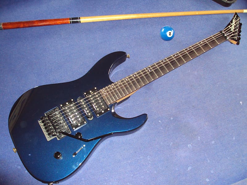 Scalloped Jackson PS 4,bluemetal FR-HB,playing a la Yngwie,Ritchie & Co! image 1