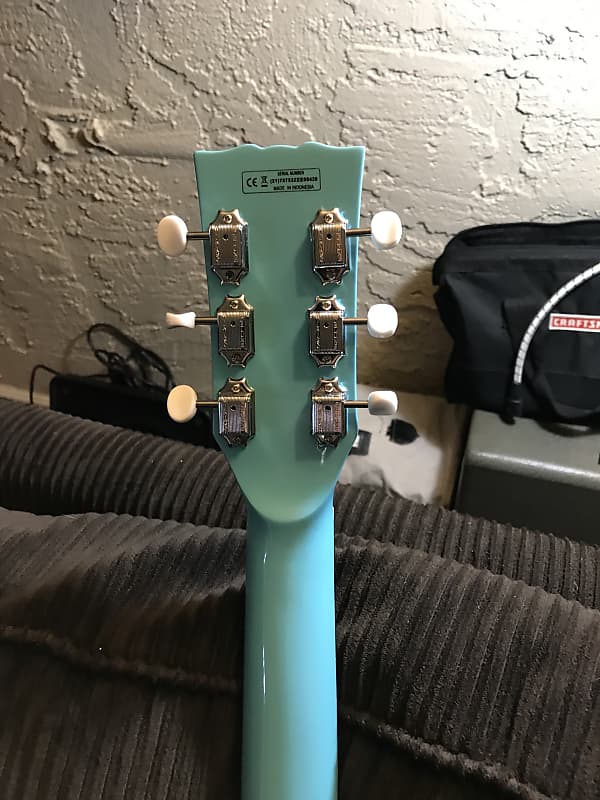 Harley Benton DC Junior Fat Neck 2033 Benton Blue | Reverb