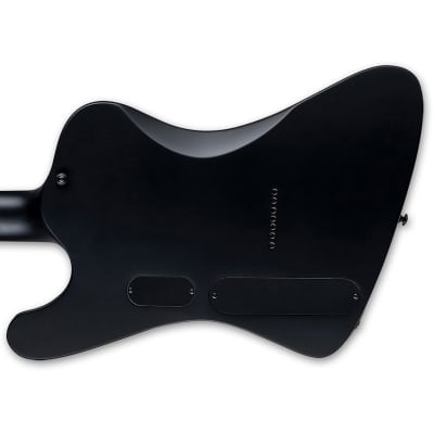 ESP LTD Phoenix-7 Baritone 7-String Guitar w/ Macassar Ebony Fretboard and Fishman Pickup - Black Satin image 7