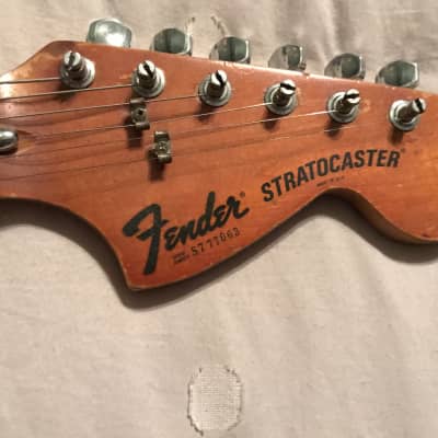 Fender Stratocaster 1977 Factory shellac wood grain image 2