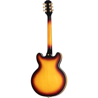 Epiphone Semi-Hollow Body Electric Guitar - Vintage Sunburst image 3
