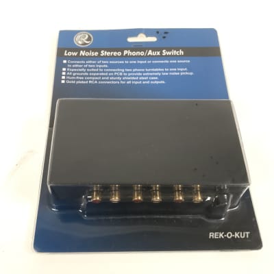 Rek-o-Kut Low Noise Stereo Phono/Aux Switch for sale