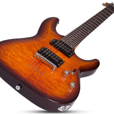 Schecter C-6 Plus Vintage Sunburst #444 image 3