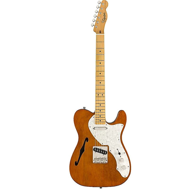 Squier Classic Vibe 60s Telecaster Thinline Electric Guitar, Maple FB, Natural image 1