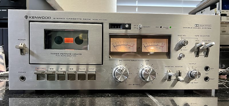 Vintage Kenwood KX-1030 3-Head Stereo Cassette Deck Double Dolby System image 1