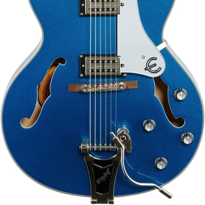 Epiphone Emperor Swingster Electric Guitar, Delta Blue Metallic image 2