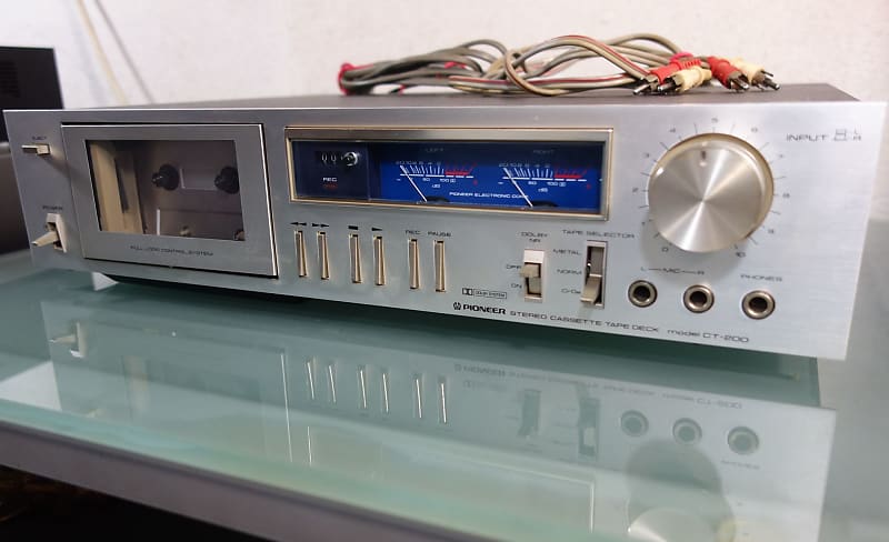 PIONEER blue line - Stereo Cassette Tape Deck CT-200 - Lecteur K7 pour  pièces / for parts