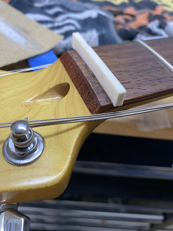 Delta Drifter Guitars Gibson Bone Nut Blank Natural Reverb