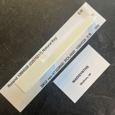 ORIGINAL Roland Replacement E/B Key (106H028) for Juno-6/60/106, Jupiter-6/8, HS-60, SH-101, VK-09, JX-3P