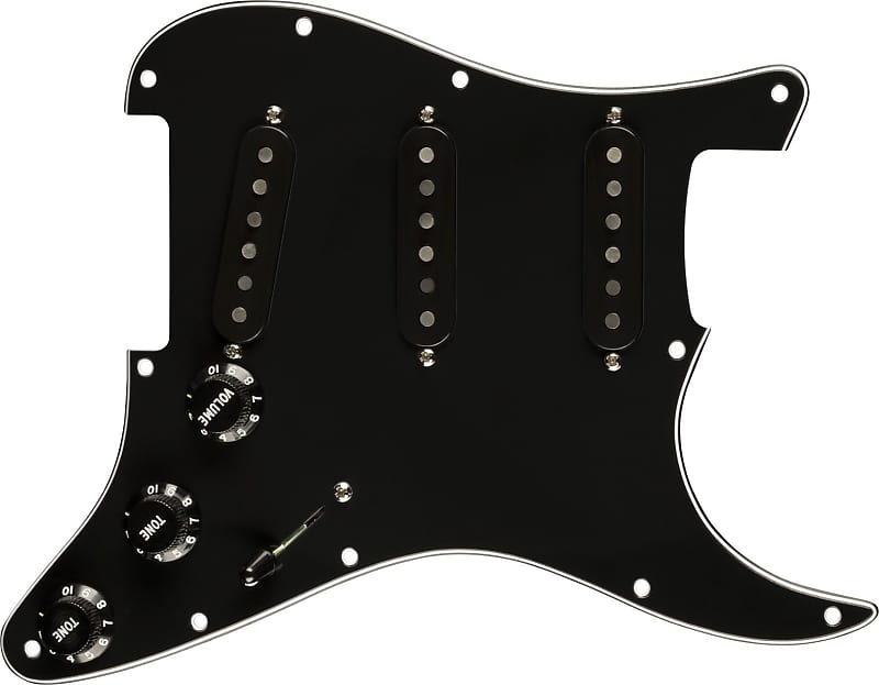 Fender Pure Vintage '59 Prewired Strat Pickguard - Black (open box) image 1