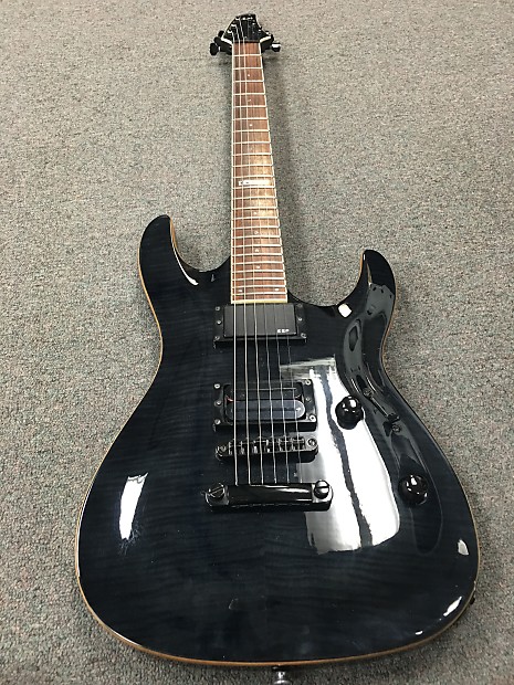 ESP LTD H250 Horizon See thru black electric guitar | Reverb