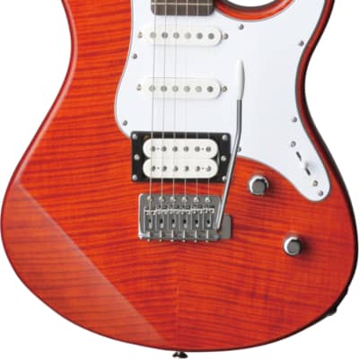 Yamaha Pacifica 212VFM Electric Guitar, Flame Maple Top, Caramel Brown image 1