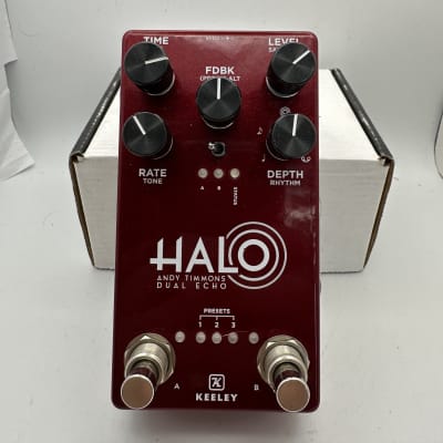 Keeley Halo Andy Timmons Dual Echo Pedal - Andy Apple Red