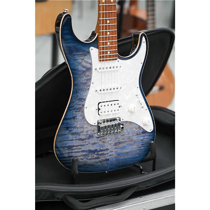 SUHR Standard Plus PF Trans Whale Blue Burst | Reverb Canada
