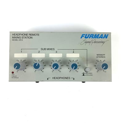 Furman HR-6 Headphone Remote Mixing Station | Reverb