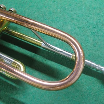 Harry Pedler & Sons American Triumph Trumpet 1950's with Rare Copper Bell - Case & Bach 7C MP image 8