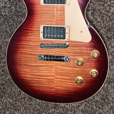 2014 Gibson Les Paul Standard  120th anniversary  flame top electric  guitar made in  the usa Hardshell case image 3
