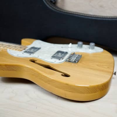 Greco TE450 MIJ 1970's Natural Thinline Telecaster Style Electric Guitar Vintage Made in Japan w/ Hard Case image 17