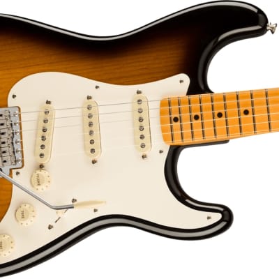 Fender American Vintage II 1957 Stratocaster Left-Hand, Maple Fingerboard, 2-Color Sunburst w/ Case image 2