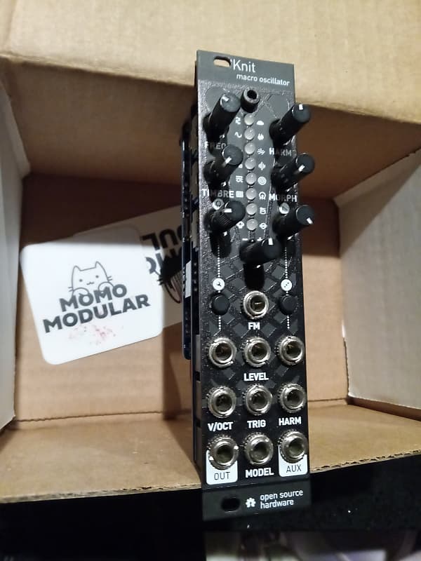 Momo Modular Antumbra Knit (uPlaits) Micro Mutable Instruments Plaits Eurorack Synth Module 2021 - (Black Textured) image 1