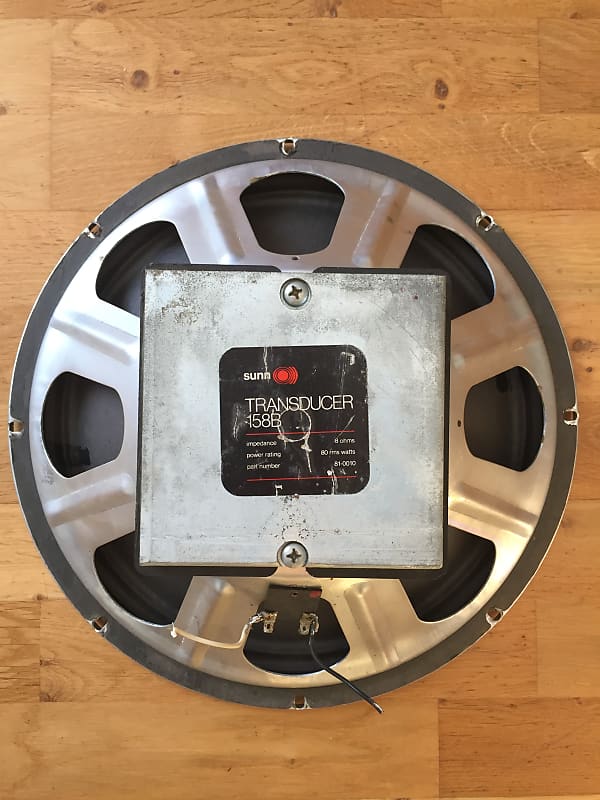 Vintage 1960s Sunn Transducer 158B 15" Bass Speaker Reverb