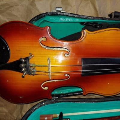 Wm. Lewis & Son Orchestra 4/4 Violin w/ case&bow, Very Good Condition image 10