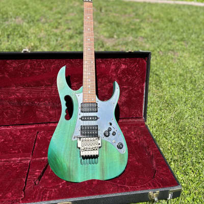 Ibanez JEM7-BSB Steve Vai Signature 1997 - Burnt Stained Blue for sale