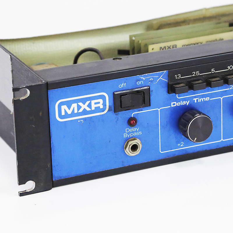 1976 MXR Model 113 Digital Delay Blue Face Vintage 2-Space Rack Mount  Studio Effects Unit for Guitar