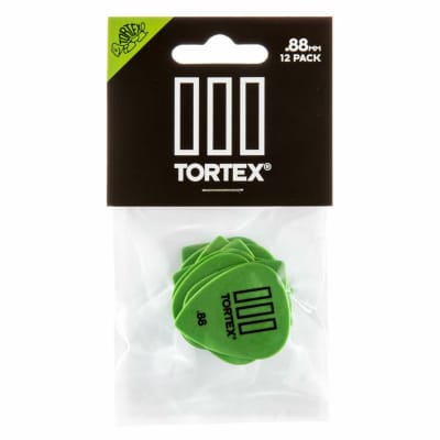 Dunlop 462P.88 Tortex TIII .88mm Guitar Picks, Green, 12 Pack image 3