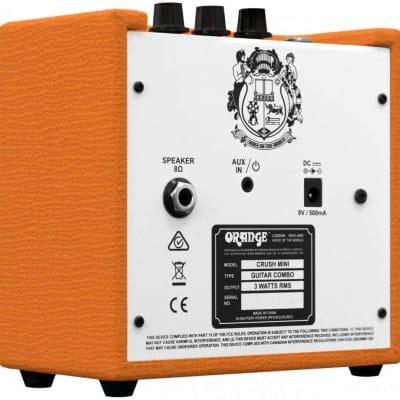 Orange Amps Crush Mini 3W Analogue Combo Amp image 9