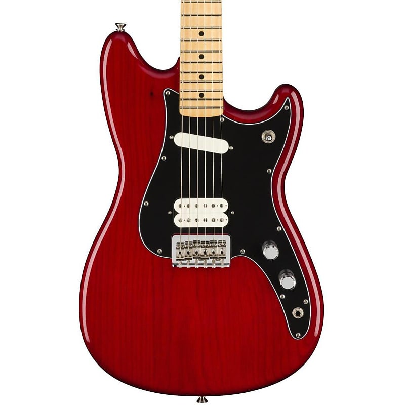 Fender Duo-Sonic HS Electric Guitar (Crimson Red Transparent, Maple Fretboard) image 1