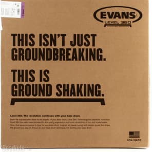 Evans EQ3 Coated Bass Resonant Head - 24 inch image 3