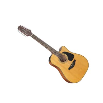 Takamine GD30CE-12NAT Dreadnought Cutaway 12-String Right-Handed Acoustic-Electric Guitar with Solid Spruce Top, Ovangkol Fingerboard, and Slim Mahogany Neck (Natural) image 3