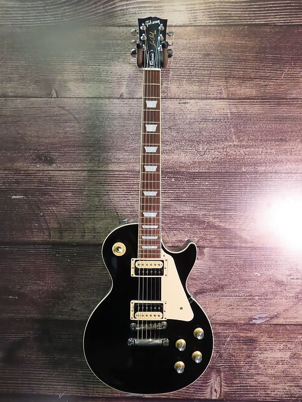 Gibson Les Paul Classic (Ebony) Electric Guitar (Edison, NJ) | Reverb
