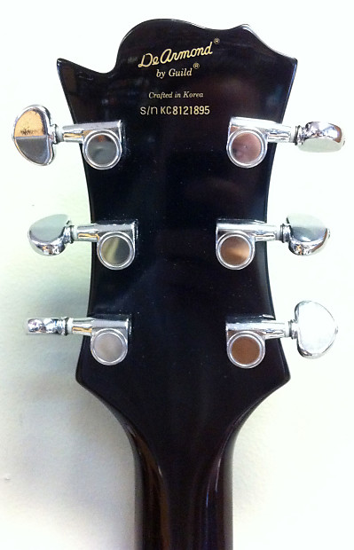 DeArmond by Guild Jetstar Black w/ hardshell case RARE | Reverb