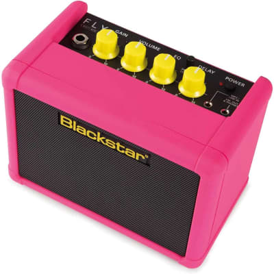Blackstar Fly 3 Neon Limited Edition 2-Channel 3-Watt 1x3" Bluetooth Portable Guitar Amp 2021 - Present - Neon Pink image 5