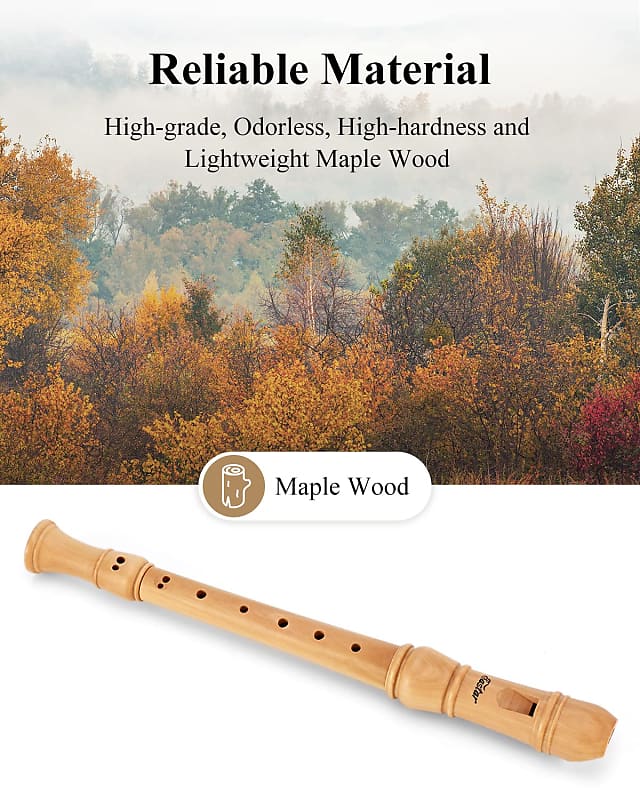 Soprano Recorder Instrument For Kids Adults Beginners, Baroque