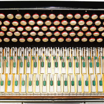 Crucianelli Brevis made in Italy Rare 5 Rows Button Accordion New Straps 2154, Amazing Rich and Powerful sound! image 13