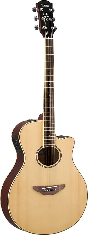 Yamaha APX600 NA Thin-line Cutaway A/E Guitar, Natural image 1