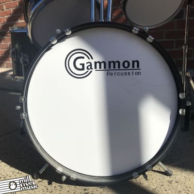 Gammon Percussion Junior 5-Piece Drum Set Black 5pc image 3