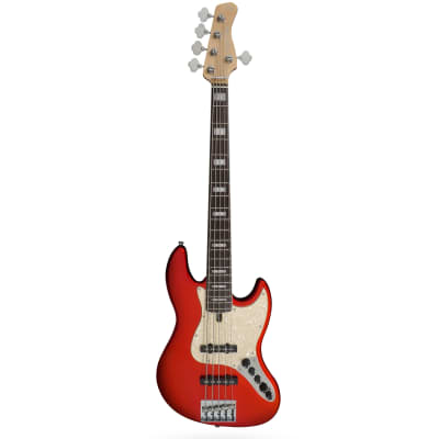 Sire Marcus Miller V7 2nd Gen Bass Guitar, Alder, 5-String, BMR Red image 2