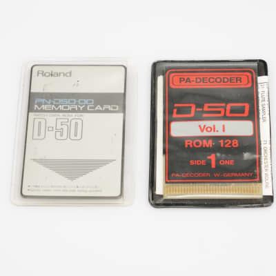 Roland PN-D50-00 & PA Decoder D-50 2-Sided ROM Memory Cards