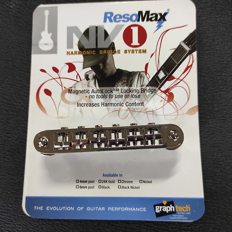 Graph Tech PM-8843-N0 ResoMax NV1 4mm Tune-O-Matic Bridge image 1