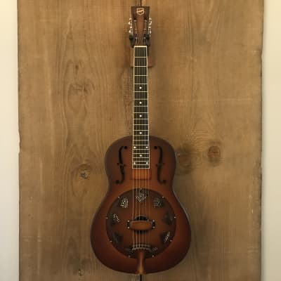 National W-Series Triolian Wood Body 14 Fret Resophonic Guitar w/ OHSC image 7