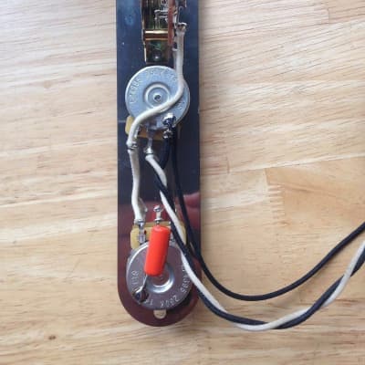 Fender Telecaster Wiring Harness Upgrade 250k CTS Pots .022 Orange Drop Cap Oak Grigsby Switch Plate/Knobs image 3