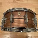 Ludwig LC663 6.5x14" 10-Lug Raw Copperphonic Snare Drum in Natural Patina w/ Video Link