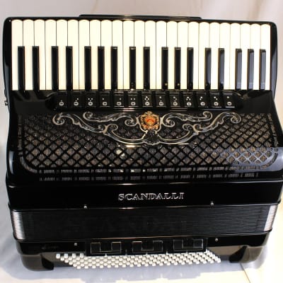 6207 - Black Scandalli Super L Piano Accordion LMMH 41 120 image 3