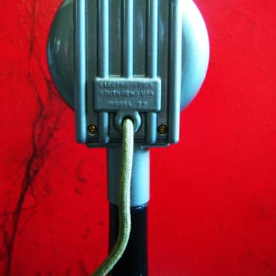 Vintage RARE 1940's Electro-Voice Model 75 carbon Microphone w period Astatic E6G desk stand image 6